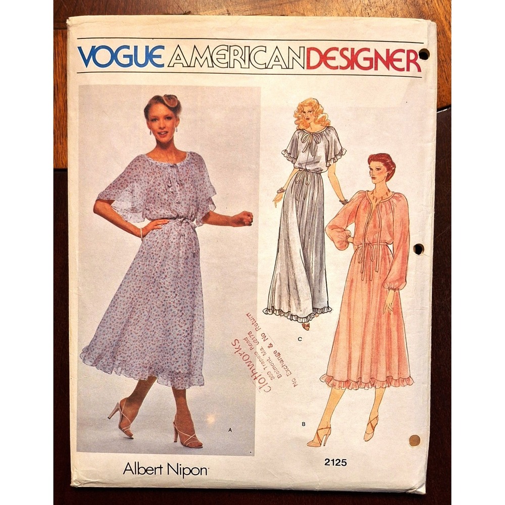 Vogue American Designer - Albert Nipon‎ pattern #2125  Size 8